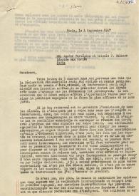 Carta de Álvaro de Albornoz a Amador Fernández y Antonio F. Bolanos. París, 4 de septiembre de 1947 | Biblioteca Virtual Miguel de Cervantes