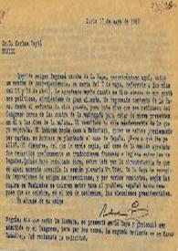 Carta de Indalecio Prieto a Carlos Esplá. París, 13 de mayo de 1948 | Biblioteca Virtual Miguel de Cervantes