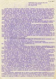 Carta de Rafael Supervía a Indalecio Prieto. 
Washington, 28 de diciembre de 1949 | Biblioteca Virtual Miguel de Cervantes