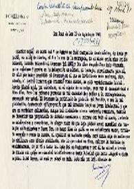 Carta de Indalecio Prieto a Carlos Esplá. San Juan de Luz 19 de agosto de 1961 | Biblioteca Virtual Miguel de Cervantes