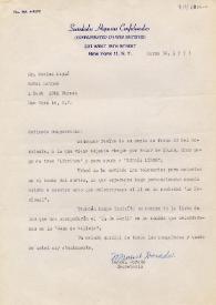 Carta de Manuel Dorado a Carlos Esplá. Nueva York, 30 de marzo de 1953 | Biblioteca Virtual Miguel de Cervantes