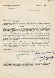 Carta de Manuel Dorado y otros a Carlos Esplá. Nueva York, 14 de julio de 1953 | Biblioteca Virtual Miguel de Cervantes