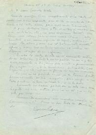 Carta de Carlos Esplá a Jesús González Malo. México D. F., 13 de enero de 1961 | Biblioteca Virtual Miguel de Cervantes