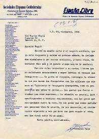 Carta de Jesús González Malo a Carlos Esplá. Nueva York, 29 de diciembre de 1964 | Biblioteca Virtual Miguel de Cervantes