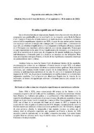 Exposición sobre el Exilio (1936-1977), (Madrid, Palacio de Cristal del Retiro, 17 de septiembre - 30 de octubre de 2002). El exilio republicano en Francia / Geneviève Dreyfus-Armand | Biblioteca Virtual Miguel de Cervantes