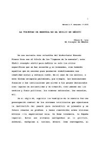 La voluntad de memoria en el exilio en México / Clara E. Lida | Biblioteca Virtual Miguel de Cervantes