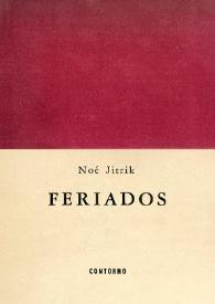 Feriados / Noé Jitrik | Biblioteca Virtual Miguel de Cervantes
