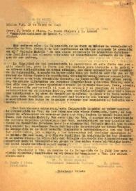 Carta de Indalecio Prieto a J. Tomás i Piera, P. Bosch Gimpera y L. Aymamí. México, 13 de enero 1942 | Biblioteca Virtual Miguel de Cervantes