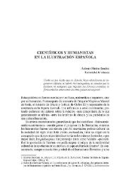 Científicos y humanistas en la Ilustración Española / Antonio Mestre Sanchís | Biblioteca Virtual Miguel de Cervantes
