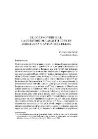 El océano vertical : la cuestión de las altitudes en Jorge Juan y Antonio de Ulloa / Cayetano Mas Galvañ | Biblioteca Virtual Miguel de Cervantes