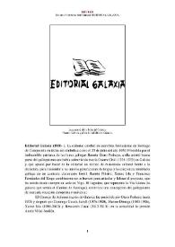 Editorial Galaxia (1950- ) [Semblanza] / Dolores Vilavedra | Biblioteca Virtual Miguel de Cervantes