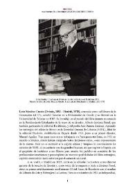 León Sánchez Cuesta (Oviedo, 1892 - Madrid, 1978) [Semblanza] / Ana Martínez Rus 
 | Biblioteca Virtual Miguel de Cervantes