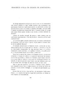 Francisco Ayala en "Signos de admiración" / Manuel Andújar | Biblioteca Virtual Miguel de Cervantes