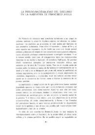 La pseudo-racionalidad del discurso en la narrativa de Francisco Ayala / Thomas Mermall | Biblioteca Virtual Miguel de Cervantes