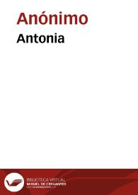 Antonia | Biblioteca Virtual Miguel de Cervantes