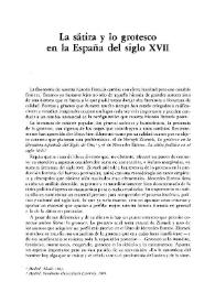 La sátira y el grotesco en la España del siglo XVII / Valeriano Bozal | Biblioteca Virtual Miguel de Cervantes