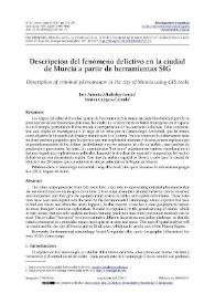 Descripción del fenómeno delictivo en la ciudad de Murcia a partir de herramientas SIG / José Antonio Albaladejo-García y Marina Campos-Cotanda | Biblioteca Virtual Miguel de Cervantes