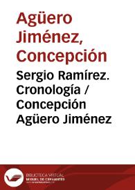 Sergio Ramírez. Cronología / Concepción Agüero Jiménez
 | Biblioteca Virtual Miguel de Cervantes
