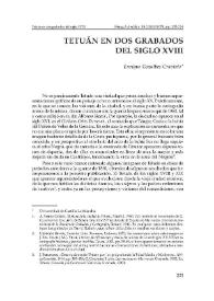 Tetuán en dos grabados del siglo XVIII / Enrique Gozalbes Cravioto | Biblioteca Virtual Miguel de Cervantes
