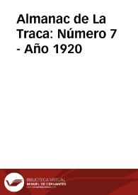 Almanac de La Traca: Número 7 - Año 1920 | Biblioteca Virtual Miguel de Cervantes