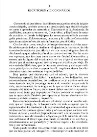 Escritores y diccionarios  / Juan García Hortelano | Biblioteca Virtual Miguel de Cervantes