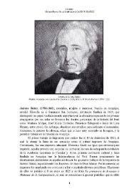 Jacinto Ibáñez (1780 - 1862) [Semblanza] / Melanie Pastor Boza | Biblioteca Virtual Miguel de Cervantes