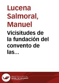 Vicisitudes de la fundación del convento de las Carmelitas de Santa Fé | Biblioteca Virtual Miguel de Cervantes