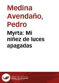Myrta: Mi niñez de luces apagadas | Biblioteca Virtual Miguel de Cervantes