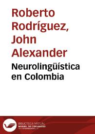 Neurolingüística en Colombia | Biblioteca Virtual Miguel de Cervantes