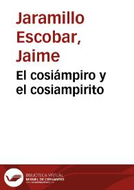 El cosiámpiro y el cosiampirito | Biblioteca Virtual Miguel de Cervantes