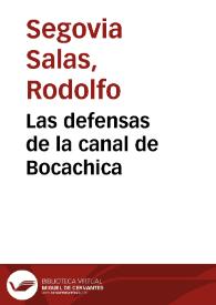Las defensas de la canal de Bocachica | Biblioteca Virtual Miguel de Cervantes