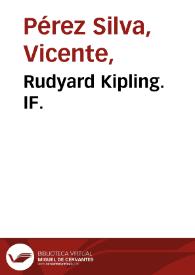 Rudyard Kipling. IF. | Biblioteca Virtual Miguel de Cervantes