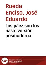 Los páez son los nasa: versión posmoderna | Biblioteca Virtual Miguel de Cervantes