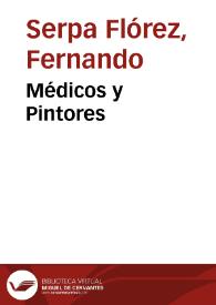 Médicos y Pintores | Biblioteca Virtual Miguel de Cervantes
