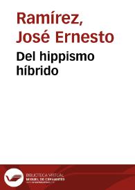 Del hippismo híbrido | Biblioteca Virtual Miguel de Cervantes