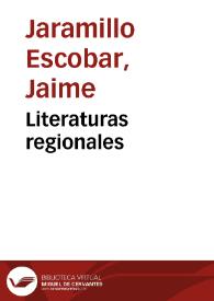 Literaturas regionales | Biblioteca Virtual Miguel de Cervantes