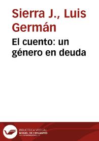El cuento: un género en deuda | Biblioteca Virtual Miguel de Cervantes