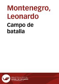 Campo de batalla | Biblioteca Virtual Miguel de Cervantes