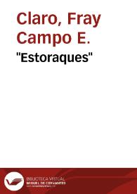 "Estoraques" | Biblioteca Virtual Miguel de Cervantes