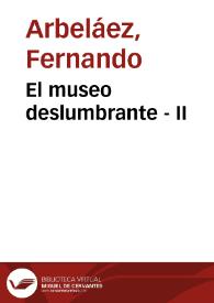 El museo deslumbrante - II | Biblioteca Virtual Miguel de Cervantes