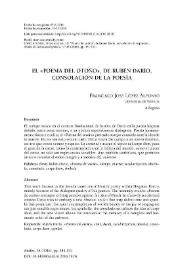 El "Poema del otoño", de Rubén Darío, consolación de la poesía / Francisco José López Alfonso | Biblioteca Virtual Miguel de Cervantes