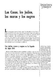 Las Casas, los judíos, los moros y los negros / Juha Pekka Helminen | Biblioteca Virtual Miguel de Cervantes