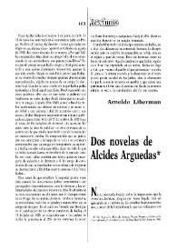 Dos novelas de Alcides Arguedas / José Carlos Rovira | Biblioteca Virtual Miguel de Cervantes