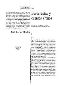 Burocracias y cuentos chinos / Blas Matamoro | Biblioteca Virtual Miguel de Cervantes