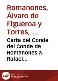 Carta del Conde de Romanones a Rafael Altamira. Madrid, 6 de junio de 1910 | Biblioteca Virtual Miguel de Cervantes