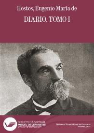 Diario I / E. M. de Hostos | Biblioteca Virtual Miguel de Cervantes