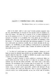 Salud y perfección del hombre / Pedro Laín Entralgo | Biblioteca Virtual Miguel de Cervantes