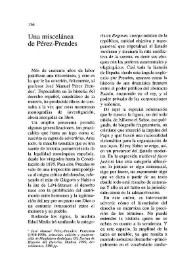 Una miscelánea de Pérez-Prendes / Blas Matamoro | Biblioteca Virtual Miguel de Cervantes