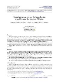 Marginación y costos de inundación en el Estado de México, México / Mariana Mancino, Salvador Adame Martínez, Edel Cadena Vargas y Raquel Hinojosa Reyes | Biblioteca Virtual Miguel de Cervantes