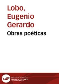 Obras poéticas | Biblioteca Virtual Miguel de Cervantes